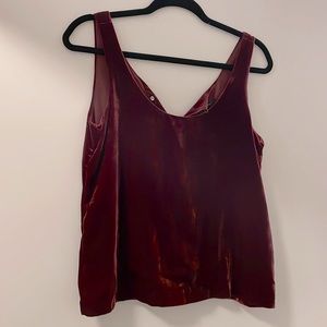 J.Crew Red Velvet Tank